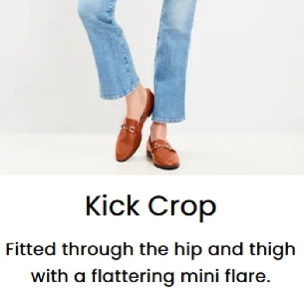 Loft Curvy Kick Crop Jeans